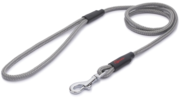klassische Hundeleine - S - 115cm - grau